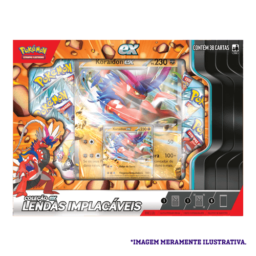 Pokemon TCG Slashing Legends ex Box - Koraidon - Front_PTBR